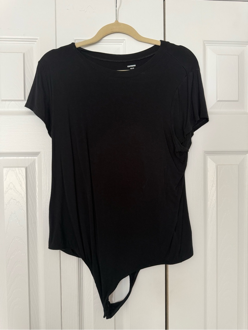 Express Black fitted tee Bodysuit Top